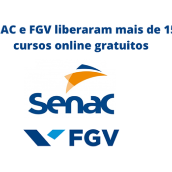 SENAC e FGV 150 cursos online gratuitos