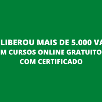 MEC CURSOS ONLINE GRATUITOS COM CERTIFICADO